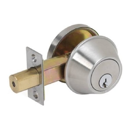 Tell Sat SS DBL Cyl Deadbolt CL100056